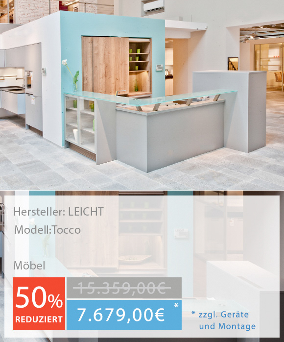 musterkuechen-leicht-tocco-alpingrau Musterküche Küchenstudio Hannover LEICHT Tocco