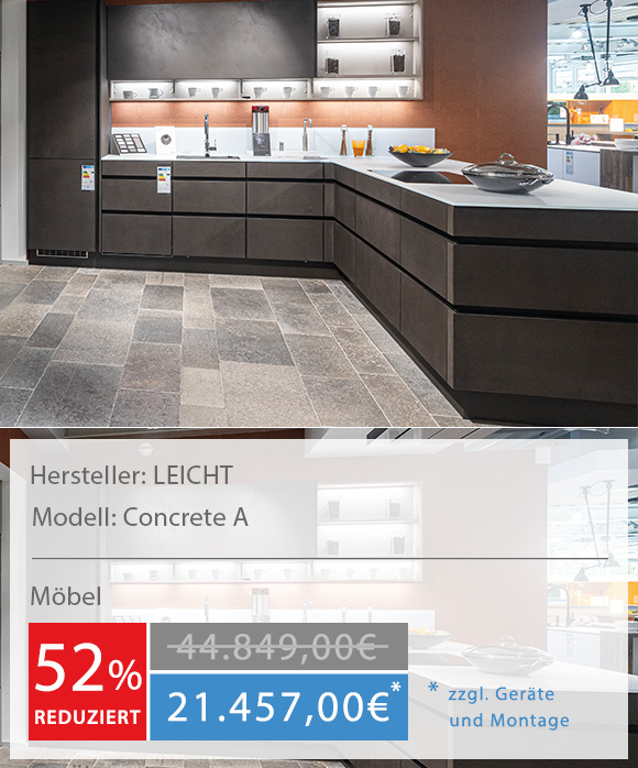 musterkuechen-leicht-concrete-a Musterküche Küchenstudio Hannover Leicht Concrete A