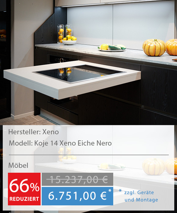 Musterküche Küchenstudio Hannover Elementa Eiche Highboard