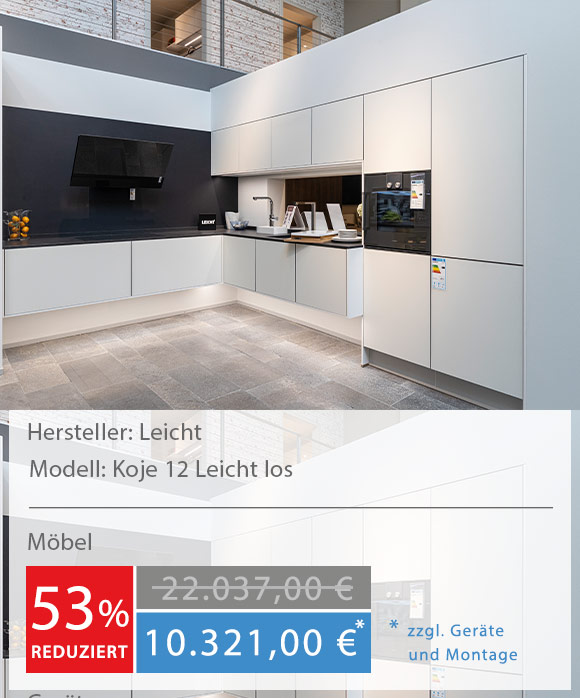 Musterküche Küchenstudio Hannover Elementa Eiche Highboard